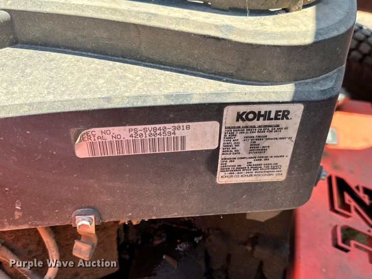 image for item MU9869 Bad Boy ZT 5027 Pro Series ZTR lawn mower