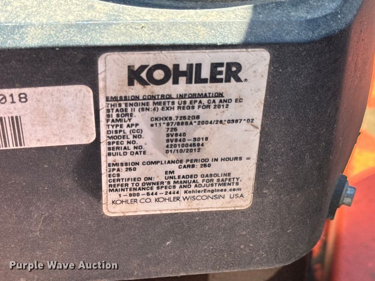 image for item MU9869 Bad Boy ZT 5027 Pro Series ZTR lawn mower