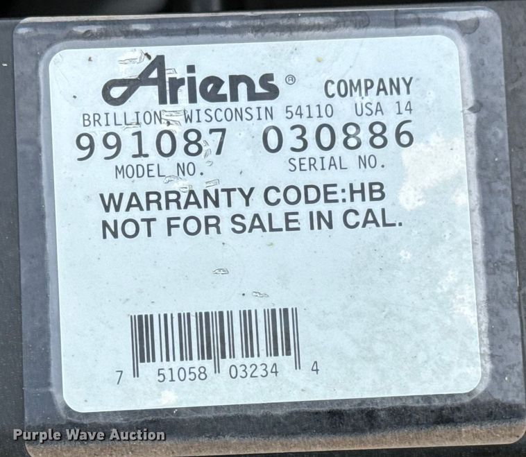 image for item MU9945 Ariens  Max Zoom ZTR lawn mower