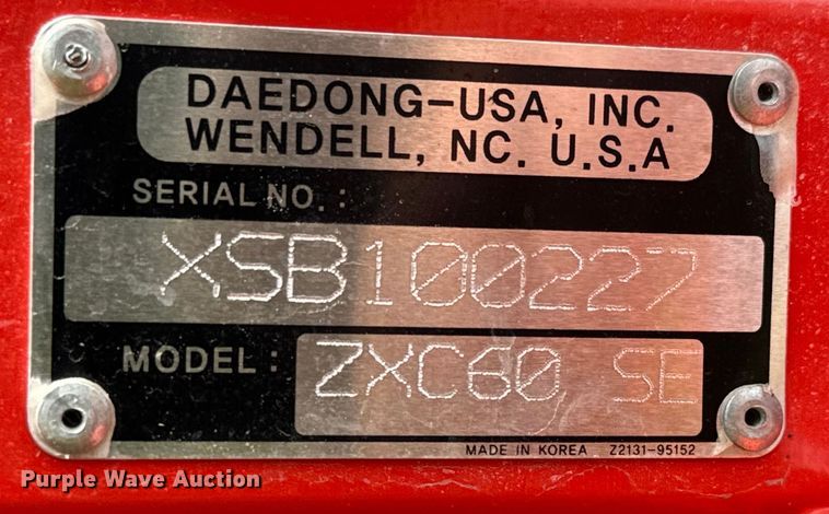 image for item MU9949 Kioti ZXC SE ZTR lawn mower