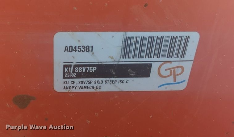 image for item NG9937 2019 Kubota SSV75 skid steer loader