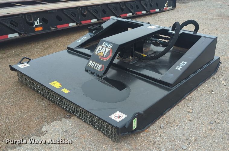 image for item NG9974 2021 Caterpillar BR118 skid steer rotary mower