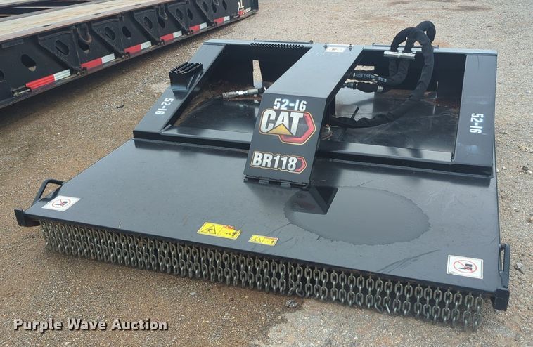 image for item NG9974 2021 Caterpillar BR118 skid steer rotary mower