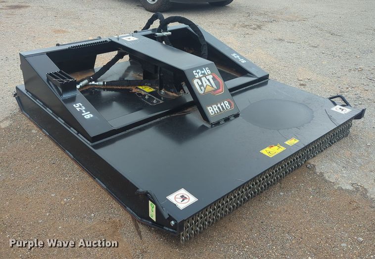 image for item NG9974 2021 Caterpillar BR118 skid steer rotary mower