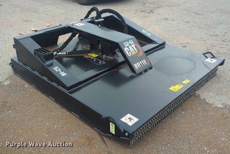 image for item NG9974 2021 Caterpillar BR118 skid steer rotary mower
