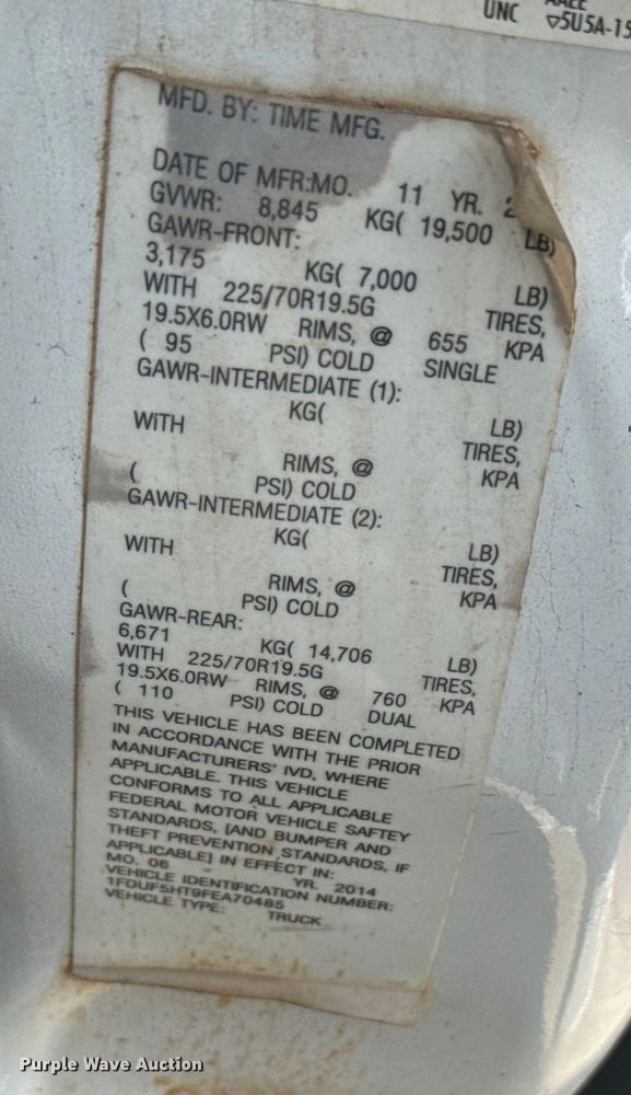 image for item NQ9624 2015 Ford F550 Super Duty bucket truck