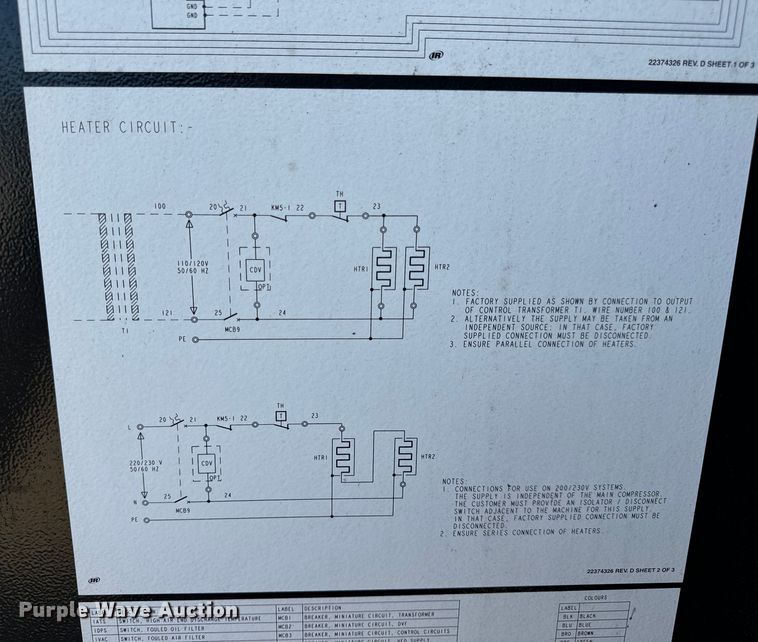 image for item OF9707 Ingersoll-Rand Nirvana air compressor