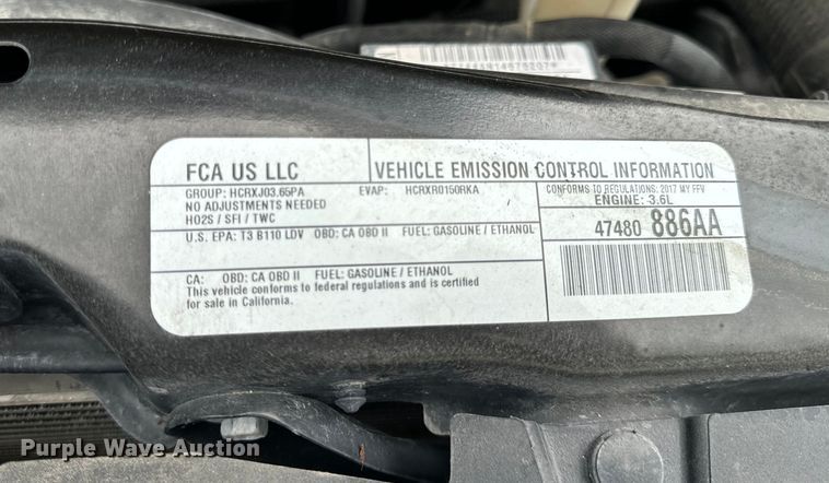 image for item OF9734 2017 Braun Ability Grand Caravan handicap accessible van