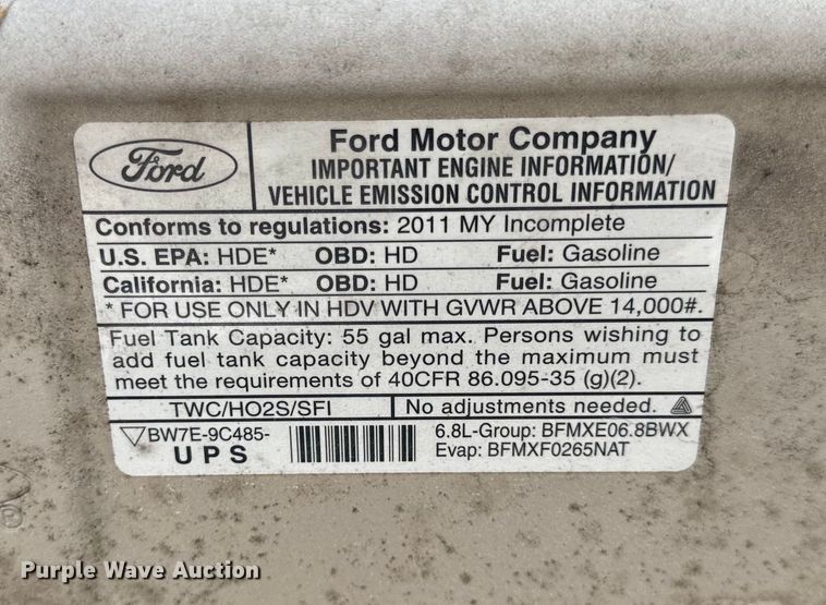 image for item OF9741 2011 Ford E450 Super Duty shuttle bus