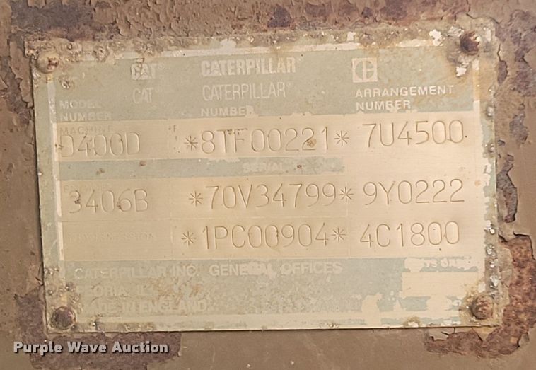 image for item DG0657 1990 Caterpillar D400D haul truck