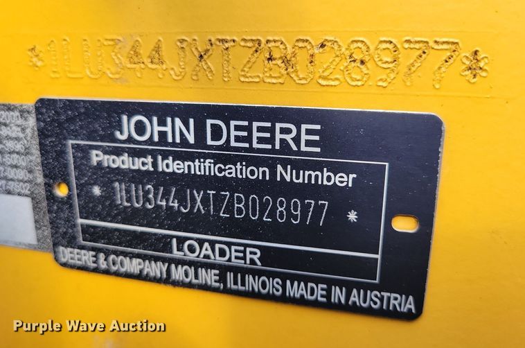 image for item DG0658 2012 John Deere 344J wheel loader