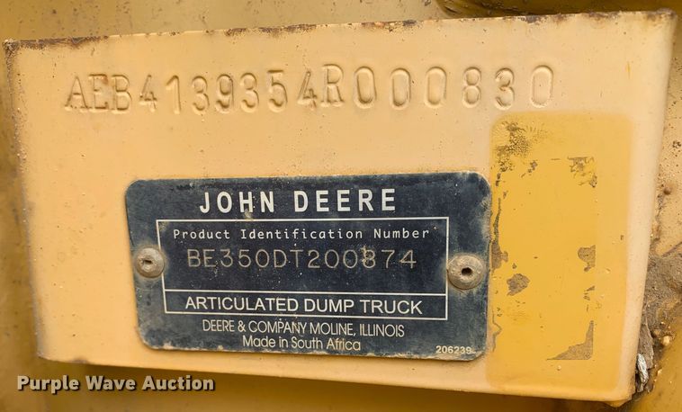 image for item DM7918 2004 John Deere 350D haul truck