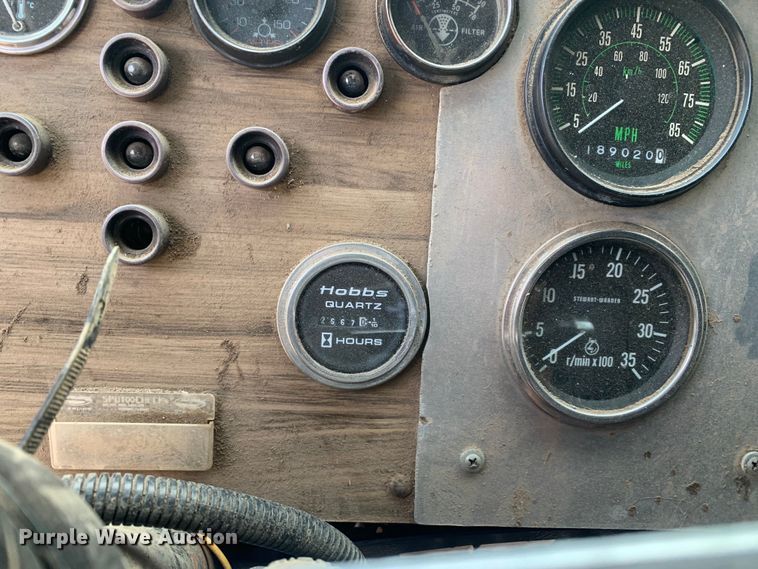 image for item DM7919 1991 Western Star 4900 grapple crane truck