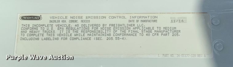 image for item DM7929 2015 Freightliner Business Class M2 bucket truck