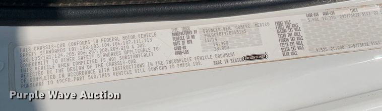 image for item DM7929 2015 Freightliner Business Class M2 bucket truck