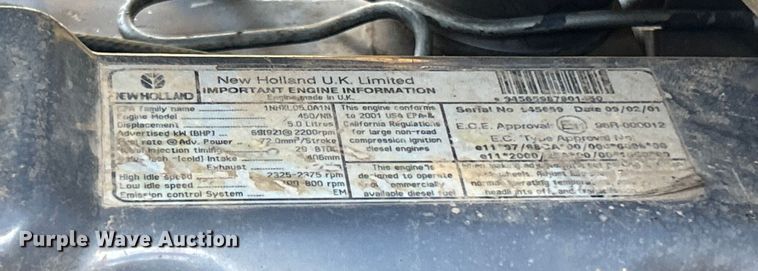 image for item DO6554 2001 New Holland LB75.B backhoe