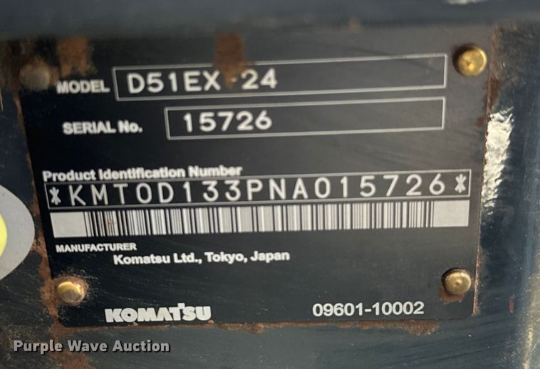 image for item DO6973 2022 Komatsu  D51EX-24 dozer