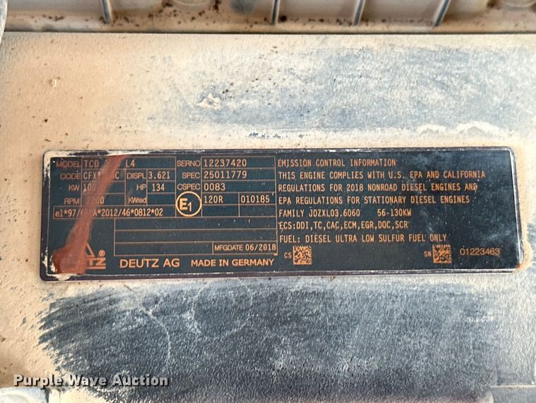 image for item DO6987 2019 Genie  GTH-1256 telehandler