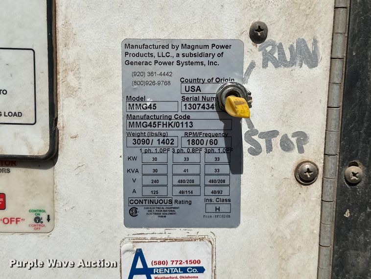 image for item DO6991 Magnum  MMG45 generator