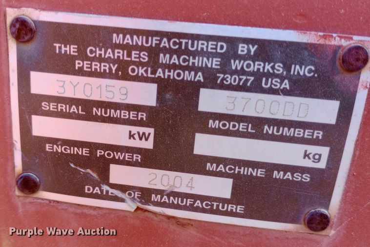 image for item DO7029 2004 Ditch Witch 3700 trencher