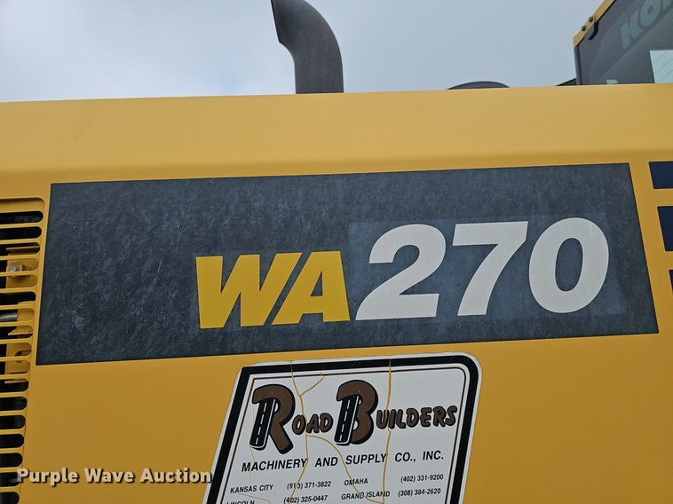 image for item DP0949 2016 Komatsu WA270-7 wheel loader
