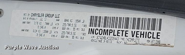 image for item DP0982 2012 Dodge Ram 5500HD utility / service truck