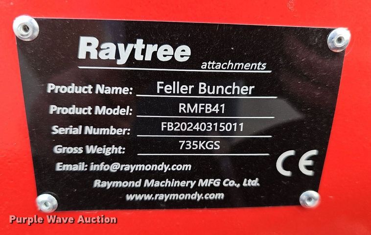 image for item DP1022 2024 Raytree RMFB41 skid steer feller buncher