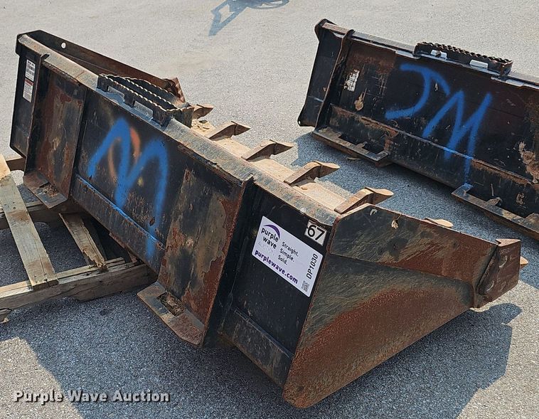 image for item DP1030 (2) skid steer buckets