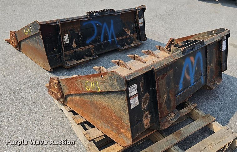 image for item DP1030 (2) skid steer buckets