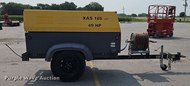 image for item DP1034 2014 Atlas Copco XAS 185 JD7 TBV air compressor
