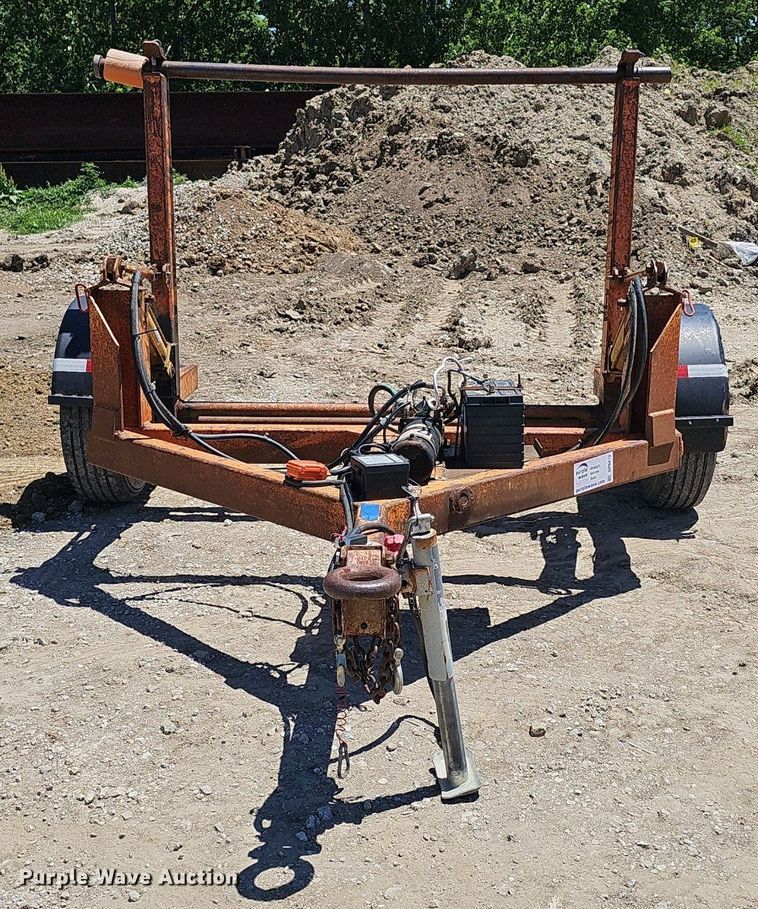 image for item DP6473 Shop built  reel trailer