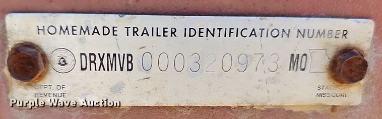 image for item DP6478 Shop built  reel trailer