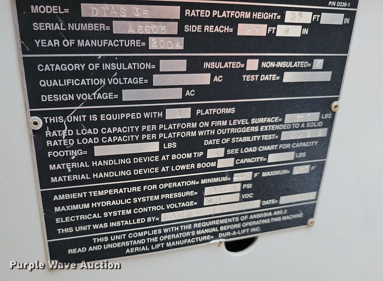 image for item DP6482 2005 Chevrolet C4500 bucket truck