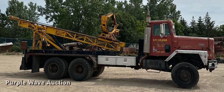 image for item DP8413 1977 International  F5050 6x6 pole setter truck