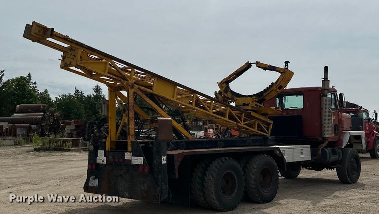 image for item DP8413 1977 International  F5050 6x6 pole setter truck