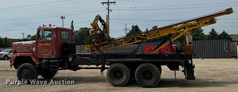 image for item DP8413 1977 International  F5050 6x6 pole setter truck