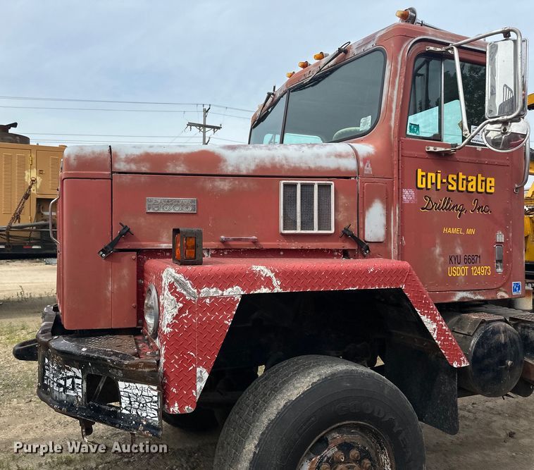 image for item DP8413 1977 International  F5050 6x6 pole setter truck