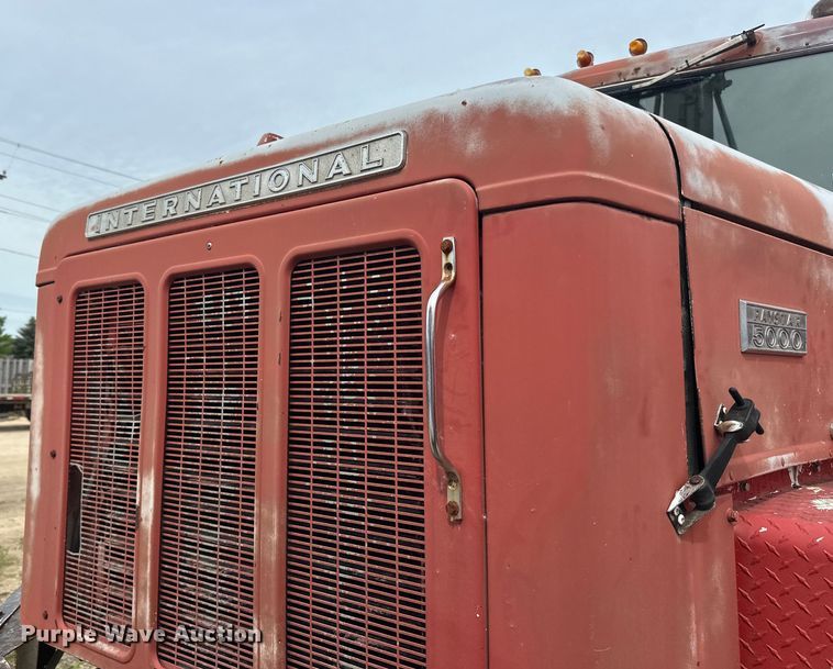 image for item DP8413 1977 International  F5050 6x6 pole setter truck