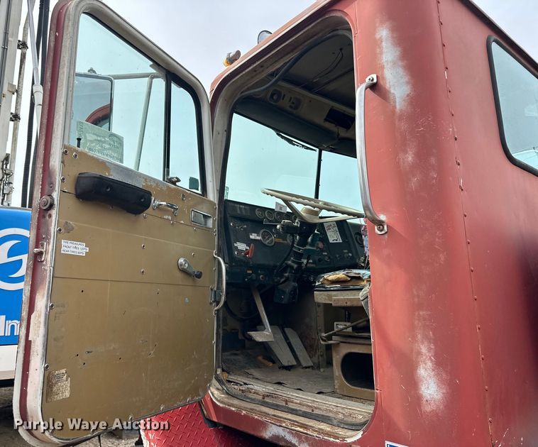 image for item DP8413 1977 International  F5050 6x6 pole setter truck