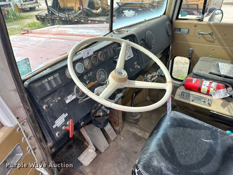 image for item DP8413 1977 International  F5050 6x6 pole setter truck