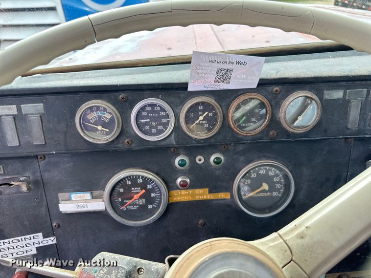 image for item DP8413 1977 International  F5050 6x6 pole setter truck