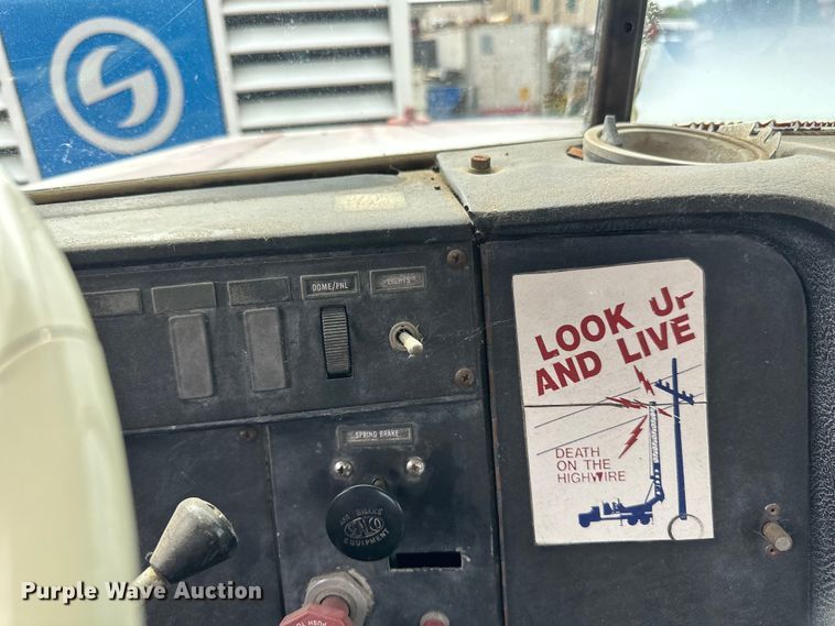 image for item DP8413 1977 International  F5050 6x6 pole setter truck