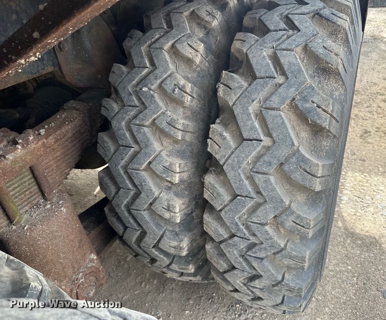 image for item DP8413 1977 International  F5050 6x6 pole setter truck