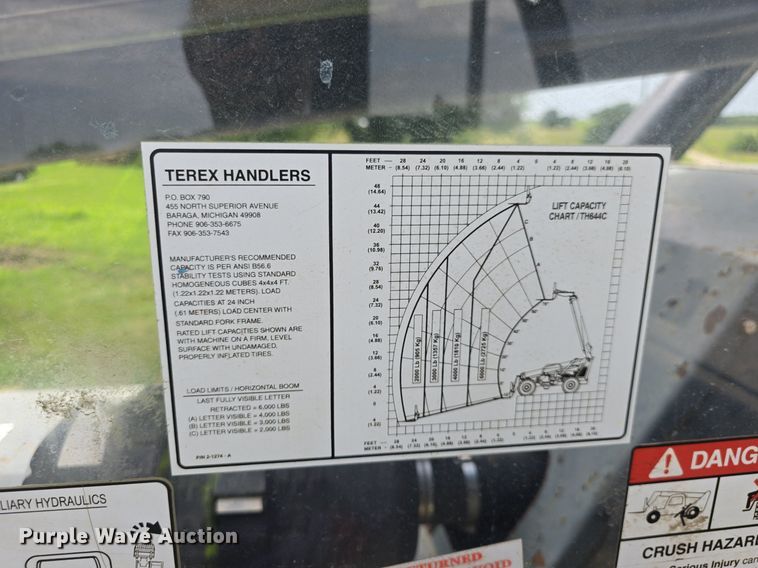 image for item DQ4437 2005 Terex TH644C telehandler