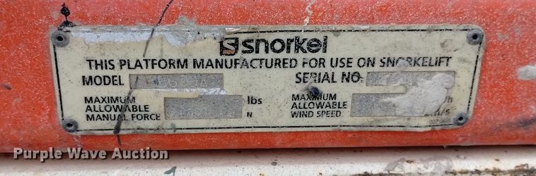 image for item DQ6142 2005 Snorkel  TB60 boom lift