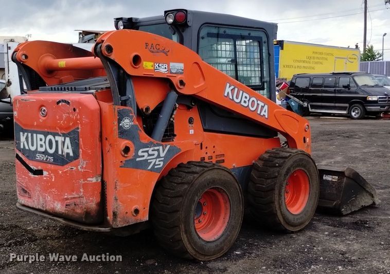 image for item DQ6143 2016 Kubota SSV75 skid steer loader