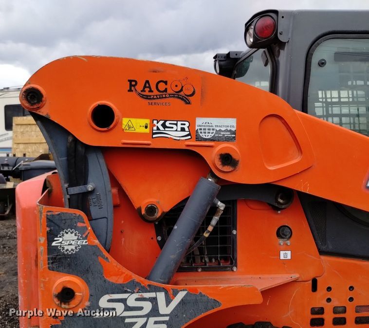 image for item DQ6143 2016 Kubota SSV75 skid steer loader
