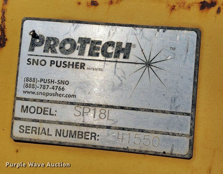 image for item DQ6155 Pro-Tech SP18L snow pusher