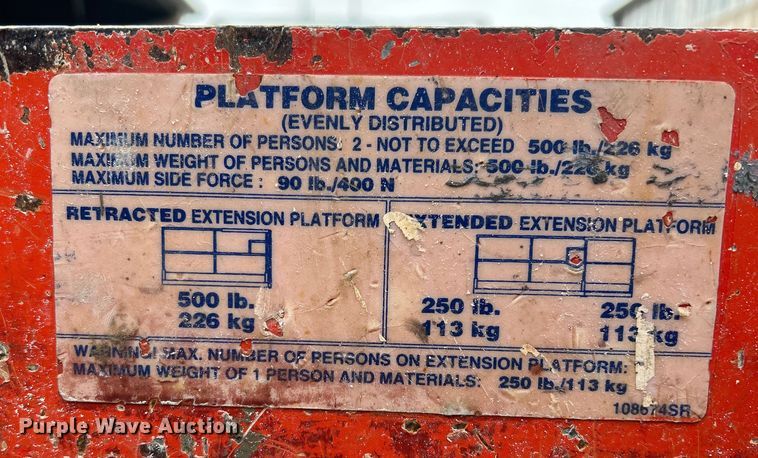 image for item DQ6803 1998 Skyjack SJIII3219 scissor lift