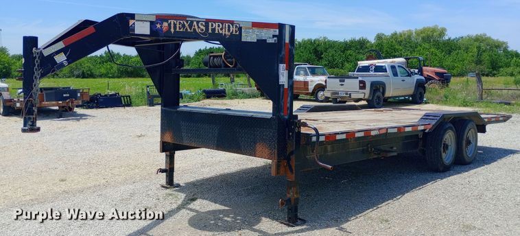image for item DQ7141 2019 Texas Pride tilt deck equipment trailer